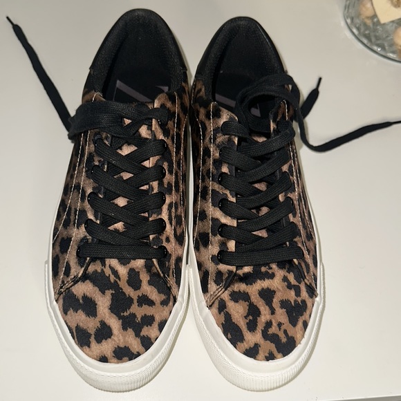 ZARA Leopard Print Sneakers 6.5 Like New! - Picture 9 of 15